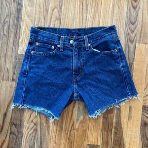 Levi’s cutoff jean shorts